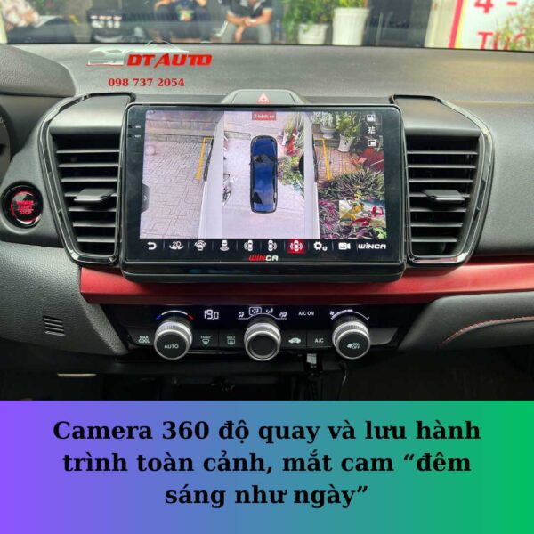 S400+ QLED 2K DTS PRO 360 Màn hình android liền cam360 Winca (Âm Thanh) lắp tại Thủ Đức - Image 4