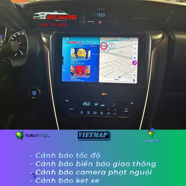 S400+ QLED 2K DTS PRO 360 Màn hình android liền cam360 Winca (Âm Thanh) lắp tại Thủ Đức - Image 3