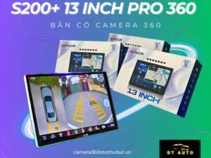 S200+ 13 inch Pro 360 Màn hình android liền cam360 Winca lắp tại Thủ Đức